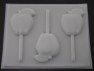 1514 Apple Chocolate or Hard Candy Lollipop Mold  IMPROVED